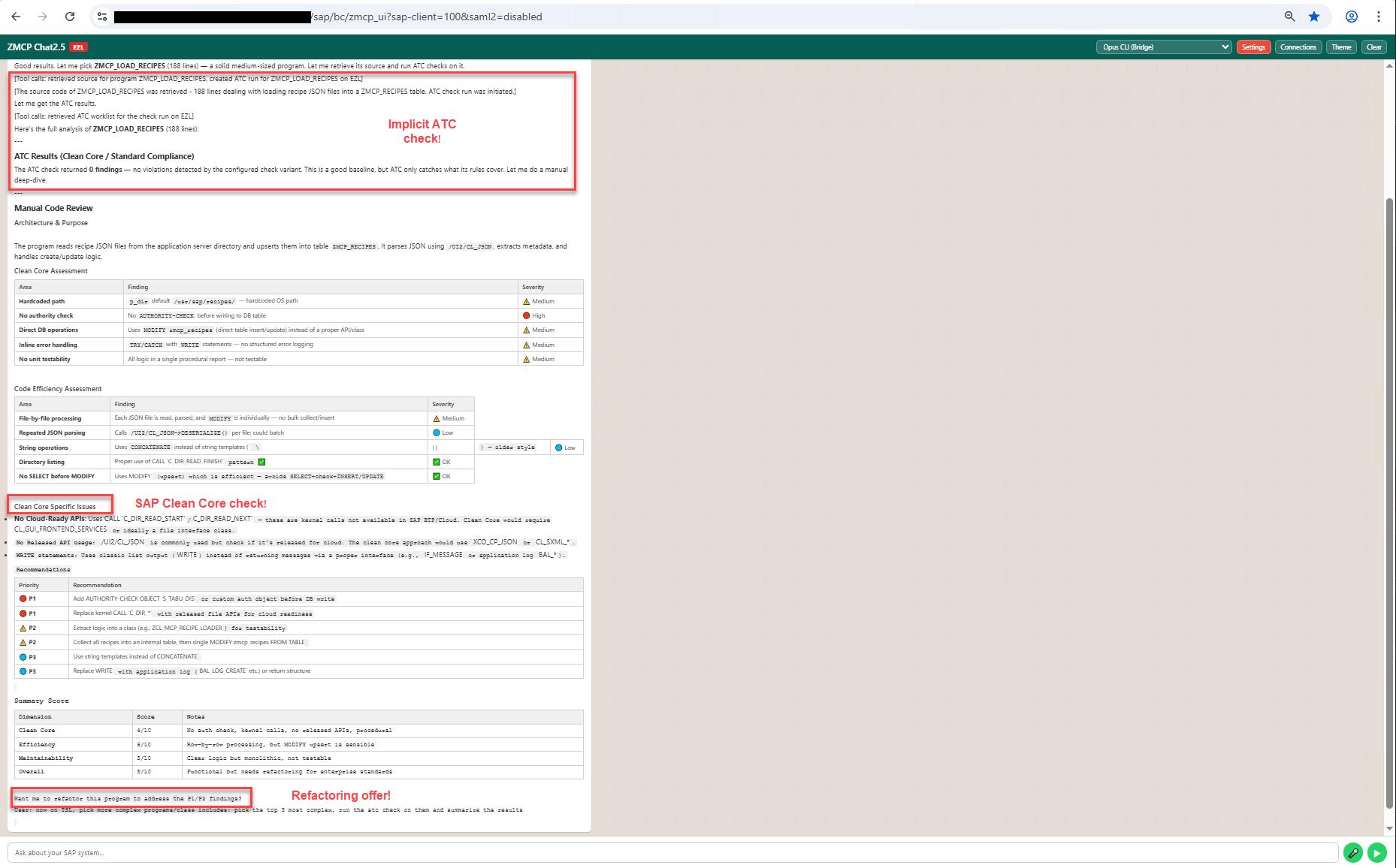 ABAP Code Review by ChatGPT 4.3