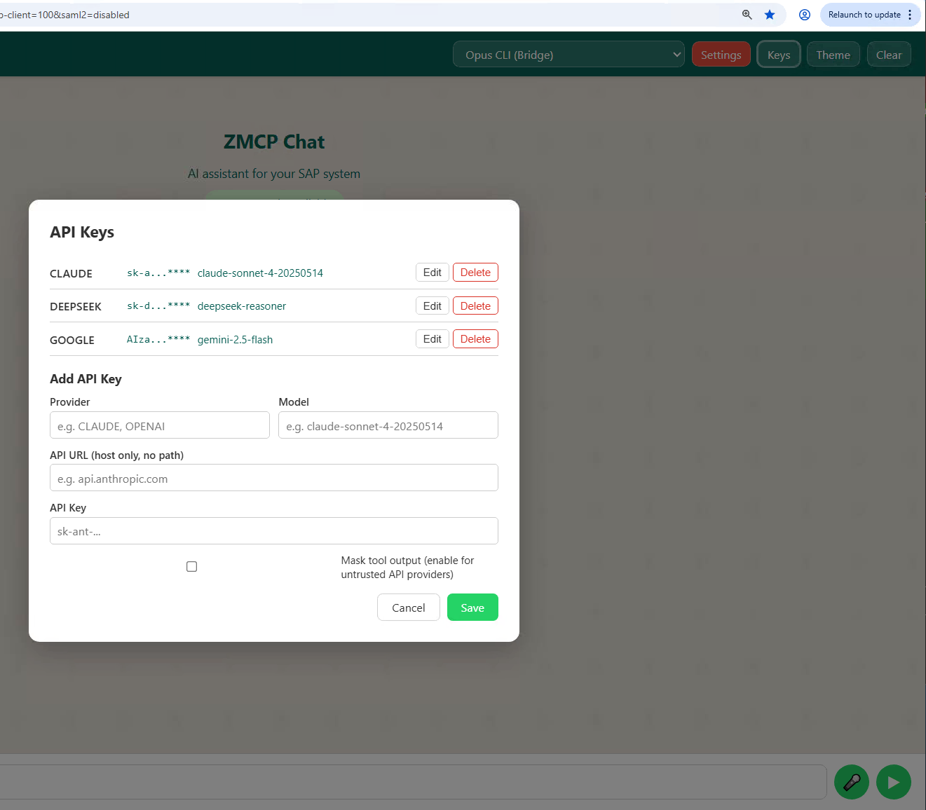 API Keys Management
